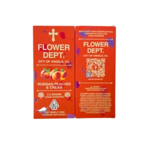 flower dept disposable russian peaches & cream