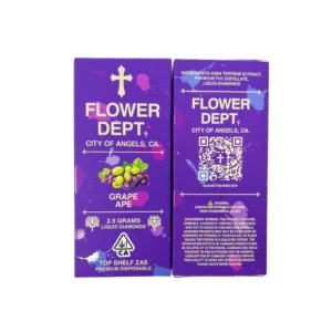 flower dept disposable grape ape