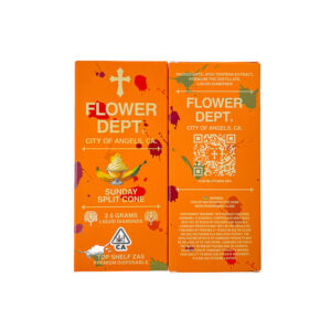 flower dept disposable sunday split cone